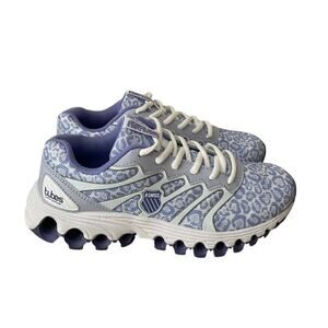 New K-Swiss Tubes Comfort 200 Womens Size 5 Xenon Blue Leopard Sneakers